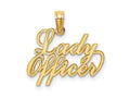 FJC Finejewelers 10 kt Yellow Gold LADY OFFICER Charm 14 x 18 mm