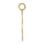 FJC Finejewelers 10 kt Yellow Gold I HEART MY SHERIFF Charm 15 x 16 mm