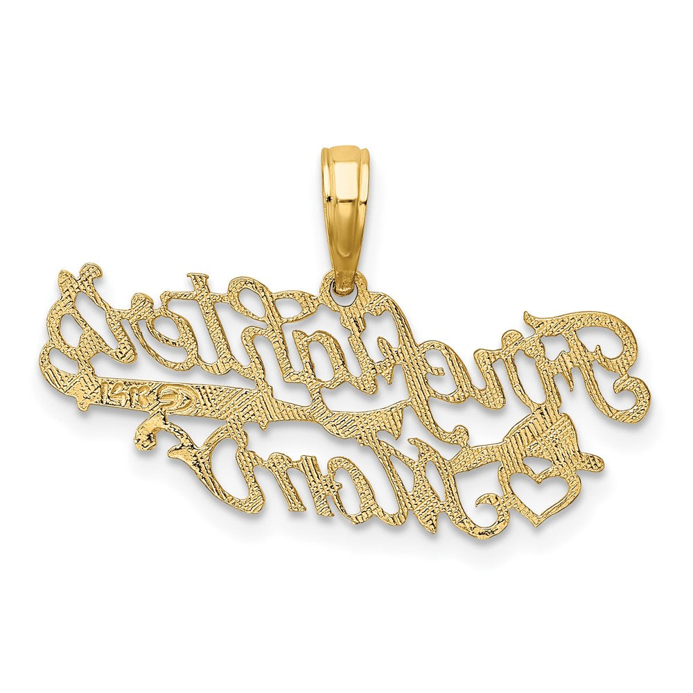 FJC Finejewelers 10 kt Yellow Gold FIREFIGHTER'S MOM Charm 10 x 27 mm