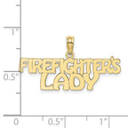 FJC Finejewelers 10 kt Yellow Gold FIREFIGHTER'S LADY Charm 9 x 30 mm
