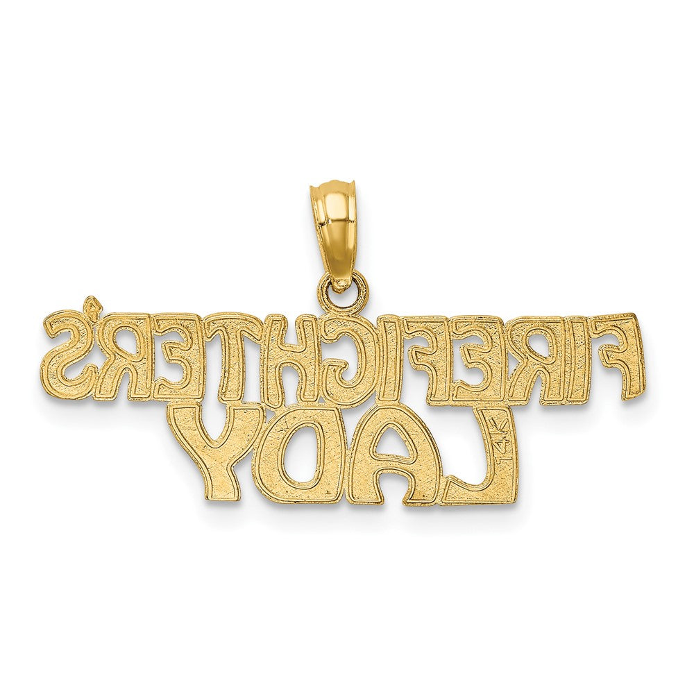 FJC Finejewelers 10 kt Yellow Gold FIREFIGHTER'S LADY Charm 9 x 30 mm