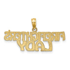 FJC Finejewelers 10 kt Yellow Gold FIREFIGHTER'S LADY Charm 9 x 30 mm