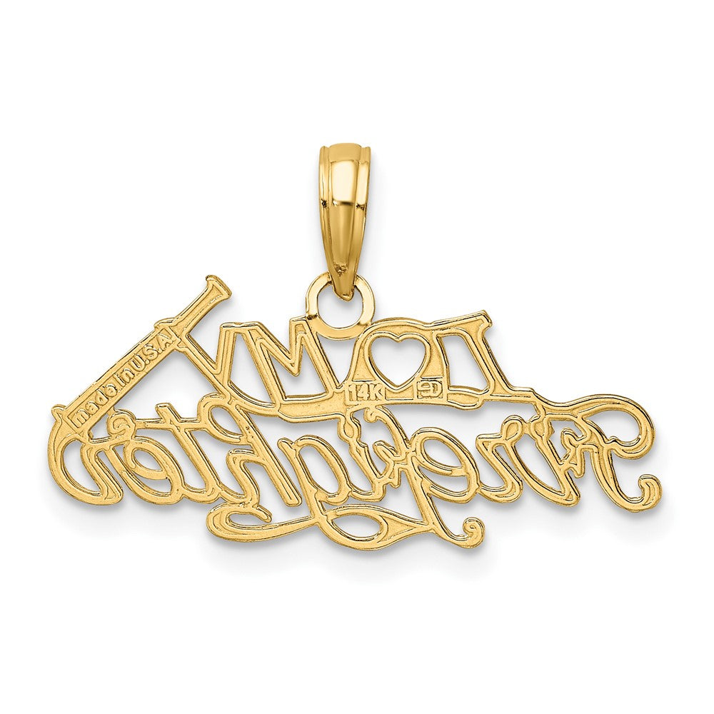 FJC Finejewelers 10 kt Yellow Gold I LOVE MY FIREFIGHTER Charm 9 x 26 mm
