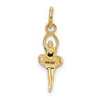 FJC Finejewelers 10 kt Yellow Gold Polished Ballerina Charm 20 x 6 mm