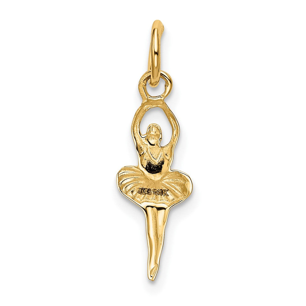 FJC Finejewelers 10 kt Yellow Gold Polished Ballerina Charm 20 x 6 mm