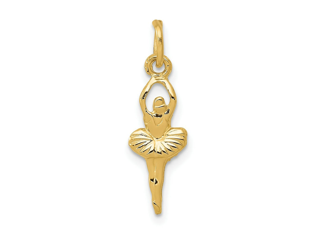 FJC Finejewelers 10 kt Yellow Gold Polished Ballerina Charm 20 x 6 mm