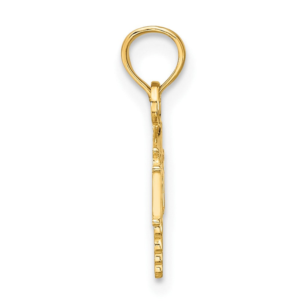 FJC Finejewelers 10 kt Yellow Gold RN Caduceus Charm