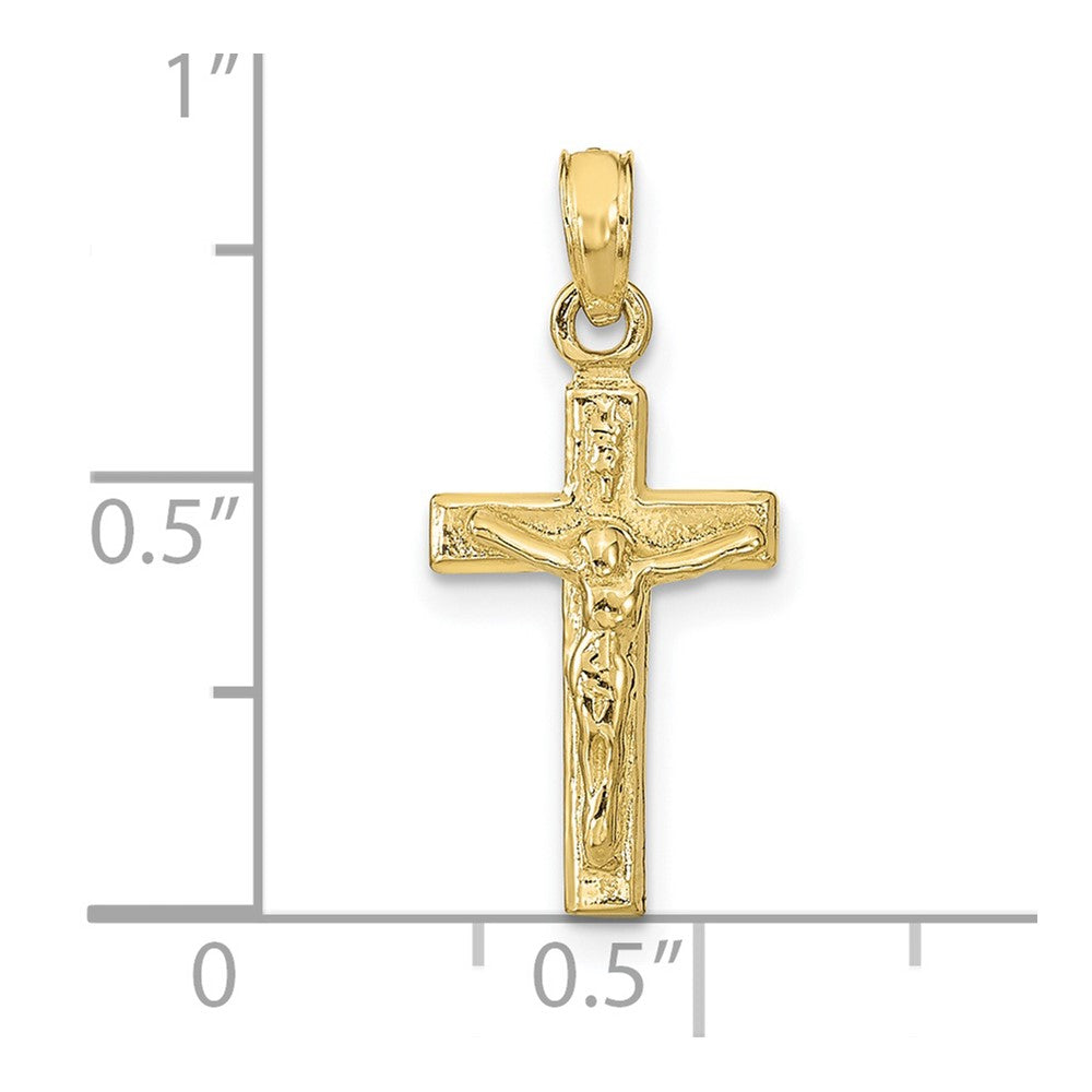 FJC Finejewelers 10 kt Yellow Gold Crucifix Charm 22 x 10 mm