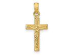 FJC Finejewelers 10 kt Yellow Gold Crucifix Charm 22 x 10 mm