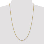 FJC Finejewelers 10 kt Yellow Gold Singapore Chain 22 Inches x 1.7 mm