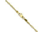 FJC Finejewelers 10 kt Yellow Gold Singapore Chain 22 Inches x 1.7 mm