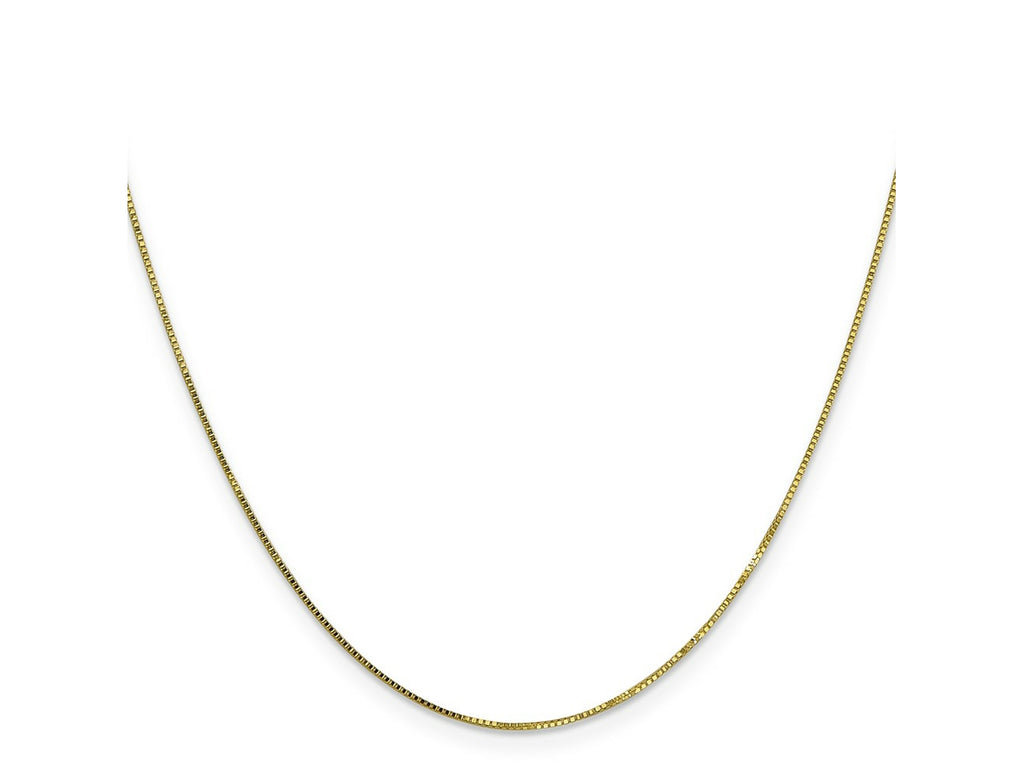FJC Finejewelers 10 kt Yellow Gold Box Chain 22 Inches x 0.7 mm