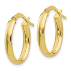 FJC Finejewelers 10 kt Yellow Gold Hoops Polished Hoop Earrings 17 mm x 27 mm