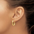 FJC Finejewelers 10 kt Yellow Gold Hoops Polished Hoop Earrings 17 mm x 27 mm