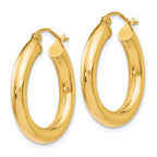 FJC Finejewelers 10 kt Yellow Gold Polished Lightweight Hoop Earrings 26 mm x 16 mm