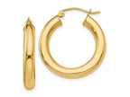 FJC Finejewelers 10 kt Yellow Gold Polished Lightweight Hoop Earrings 26 mm x 16 mm