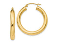 FJC Finejewelers 10 kt Yellow Gold Polished Lightweight Hoop Earrings 31 mm x 16 mm