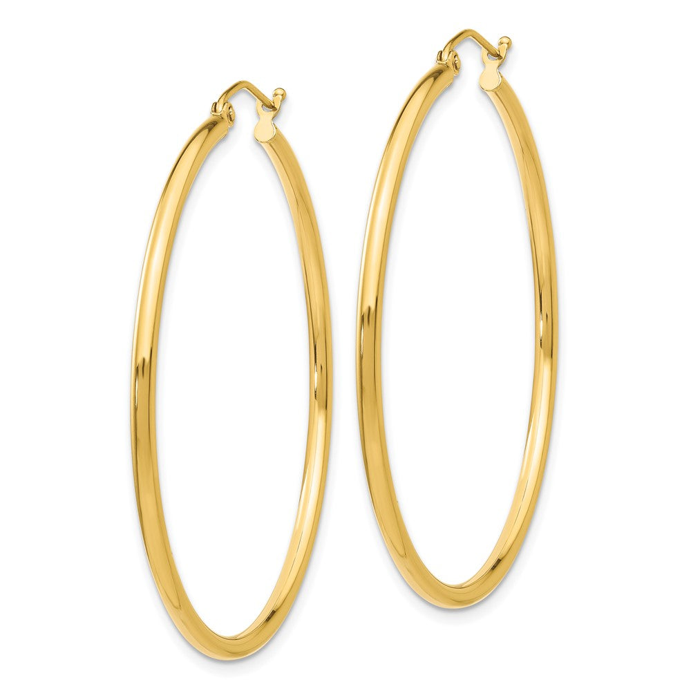 FJC Finejewelers 10 kt Yellow Gold Polished Hinged Hoop Earrings