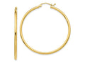 FJC Finejewelers 10 kt Yellow Gold Polished Hinged Hoop Earrings