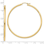 FJC Finejewelers 10 kt Yellow Gold Polished Hinged Hoop Earrings