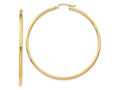 FJC Finejewelers 10 kt Yellow Gold Polished Hinged Hoop Earrings