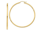 FJC Finejewelers 10 kt Yellow Gold Polished Hinged Hoop Earrings
