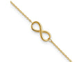 FJC Finejewelers 10 kt Yellow Gold Cable Polished Infinity with 1 in ext. Anklet 9 Inches x 6 mm