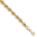 FJC Finejewelers 10 kt Yellow Gold Polished Fancy Link Bracelet 7.25 Inches x 8 mm
