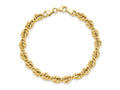 FJC Finejewelers 10 kt Yellow Gold Polished Fancy Link Bracelet 7.25 Inches x 8 mm