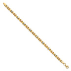 FJC Finejewelers 10 kt Tri Color Gold Fancy Bright Cut Bracelet 7 Inches