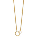FJC Finejewelers 10 kt Yellow Gold Rolo Polished Link Necklace 18 Inches x 18 mm
