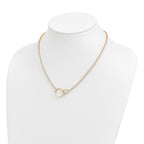FJC Finejewelers 10 kt Yellow Gold Rolo Polished Link Necklace 18 Inches x 18 mm