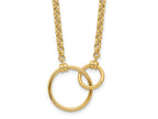 FJC Finejewelers 10 kt Yellow Gold Rolo Polished Link Necklace 18 Inches x 18 mm