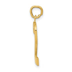 FJC Finejewelers 10 kt Yellow Gold Casted Large Polished Number 2 Charm 25 x 10 mm