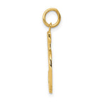 FJC Finejewelers 10 kt Yellow Gold Casted Large Polished Number 5 Charm 25 x 10 mm