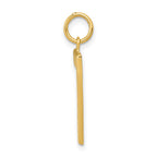 FJC Finejewelers 10 kt Yellow Gold Casted Large Polished Number 7 Charm 25 x 10 mm