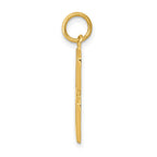 FJC Finejewelers 10 kt Yellow Gold Casted Large Polished Number 8 Charm 25 x 10 mm