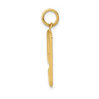 FJC Finejewelers 10 kt Yellow Gold Casted Large Polished Number 9 Charm 25 x 10 mm
