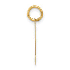 FJC Finejewelers 10 kt Yellow Gold Medium Satin Number 2 Charm 20 x 8 mm