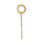 FJC Finejewelers 10 kt Yellow Gold Medium Satin Number 3 Charm 20 x 8 mm