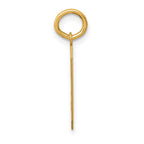 FJC Finejewelers 10 kt Yellow Gold Medium Satin Number 9 Charm 20 x 8 mm