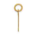 FJC Finejewelers 10 kt Yellow Gold Small Satin Number 7 Charm 18 x 7 mm