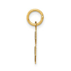 FJC Finejewelers 10 kt Yellow Gold Small Satin Number 8 Charm 18 x 7 mm