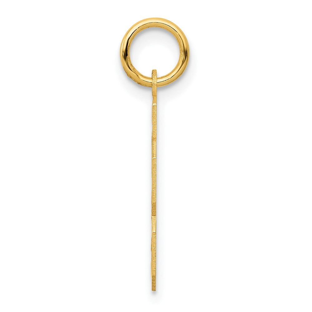 FJC Finejewelers 10 kt Yellow Gold Small Satin Number 23 Charm 21 x 15 mm
