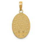 FJC Finejewelers 10 kt Yellow Gold Miraculous Medal Charm 27 x 12 mm