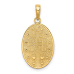 FJC Finejewelers 10 kt Yellow Gold Miraculous Medal Charm 31 x 15 mm