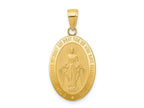 FJC Finejewelers 10 kt Yellow Gold Miraculous Medal Charm 31 x 15 mm