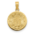 FJC Finejewelers 10 kt Yellow Gold Miraculous Medal Charm 20 x 12 mm
