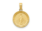 FJC Finejewelers 10 kt Yellow Gold Miraculous Medal Charm 20 x 12 mm