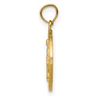 FJC Finejewelers 10 kt Yellow Gold Miraculous Medal Charm 23 x 14 mm